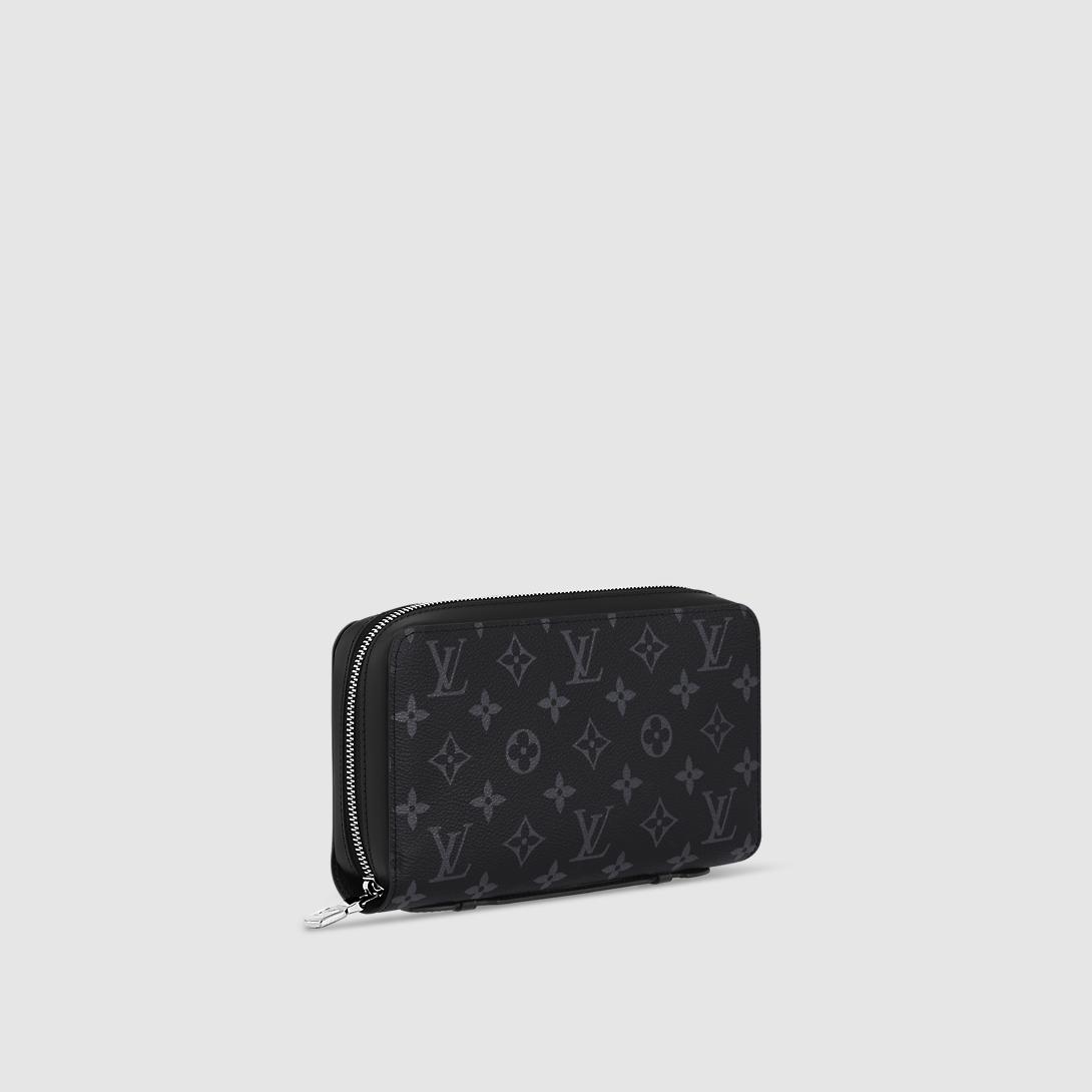 Ví Louis Vuitton Zippy Xl Monogram Eclipse Nam Xám